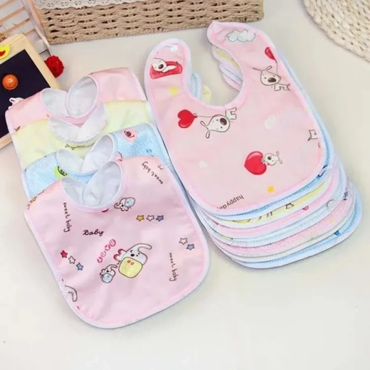 3 Piece Soft Cotton Elegant and Stylish Bibs for Kids