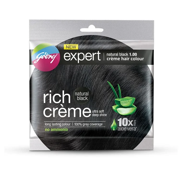 Godrej Expert Rich Creme Hair Colour Natural Black 20G