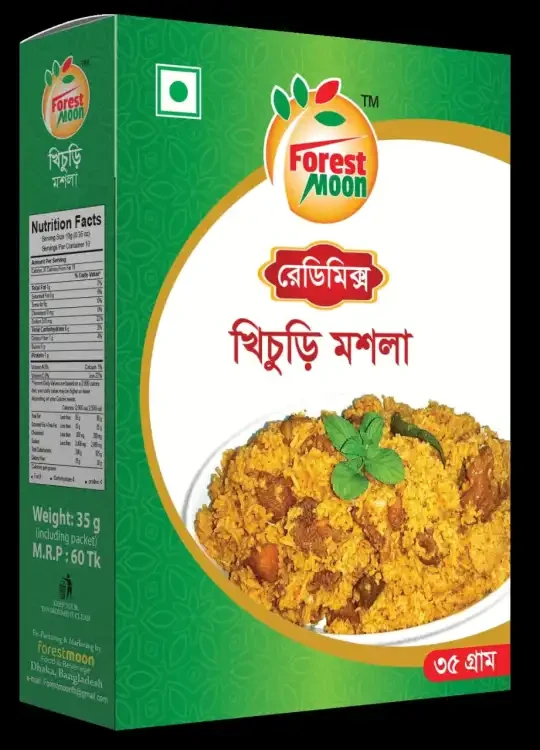 Forestmoon Khichuri Masala Mix -35g Product Type: Forestmoon Khichuri masala Brand Name: Forestmoon Wight
