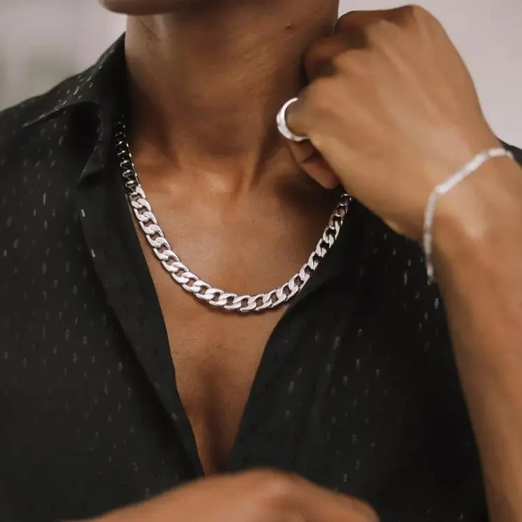 Men Fashion Jewellery Tiktok Stylish Necklaces Chain For Men