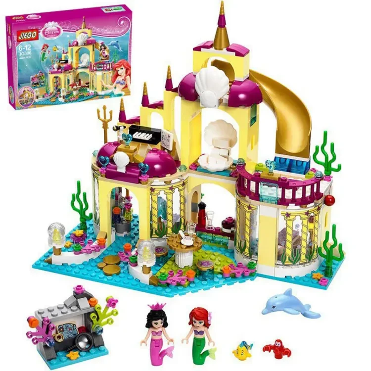 JIEGO 402 PCS Mermaid Princess Lego Set Toy House Building Blocks Creative Construction Toys for Girls & Boys