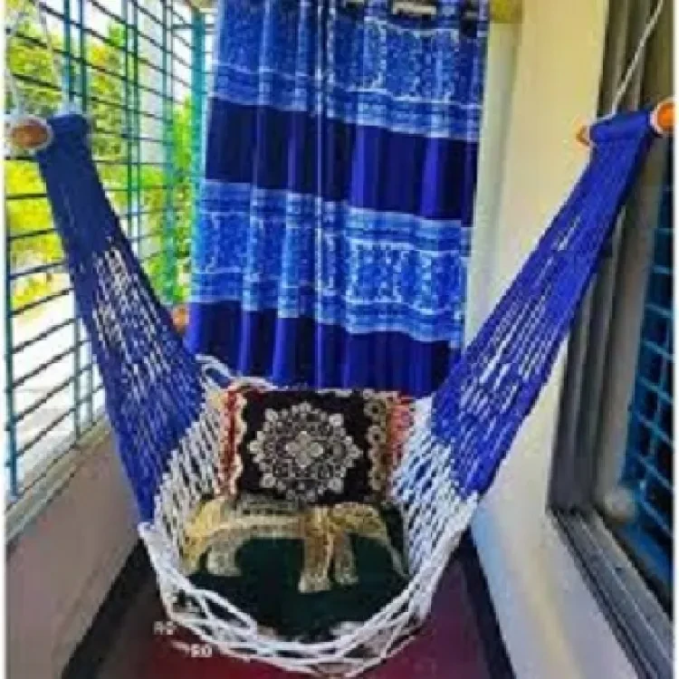 Cradles Hand Made Dolna Adult Rope bed Hanging Dolna J colour ta thakby stock a seta deya hby--1pc