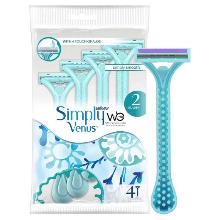 Simply Venus 2 Blade - 1 Pack Containt 4 Razor