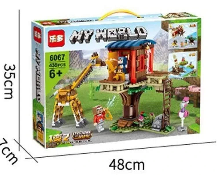 Constructor for children Leduo Minecraft Zoo MY WORLD 6067 438 parts