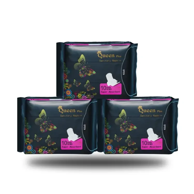 Queen Plus Wings system Sanitary Napkin 3 Pack Combo - 30 Pads