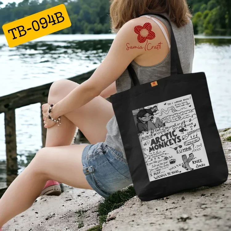 SamiaCrafts Superb Signature Style -Versatile -Quality And Durablity -Tote Bag With Zipper For Girls- Innovative- Significant Desire