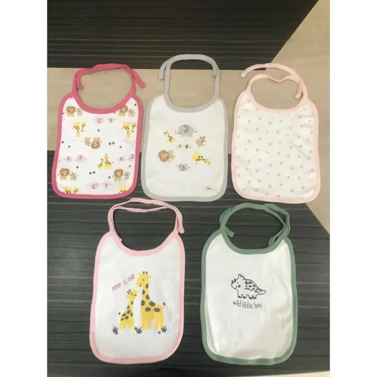 pcs Cotton Made Baby Bib Assorted _ New born Baby _ Loldani _ Food Apron _ Baby Apron _ premium and soft