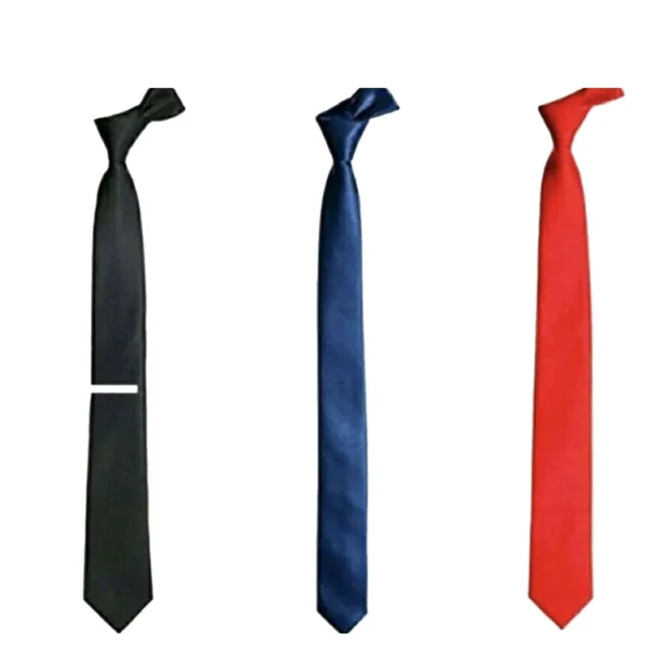 Tie Formal ( Black-Red-Blue ) 3 Pcs +1 Pcs Silk Bow Tie ( Free )
