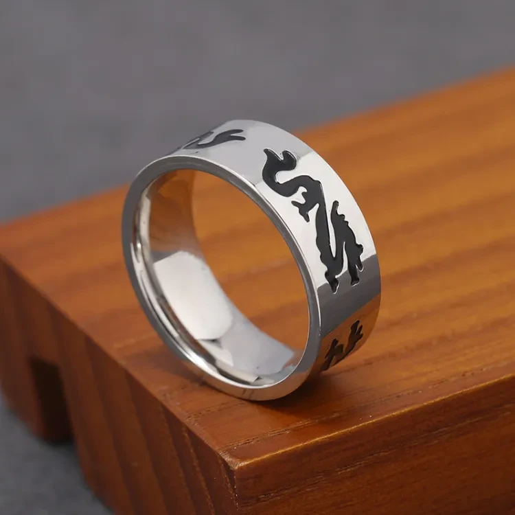 European and American cross-border new fashion creative dragon ring rings personality domineering trend vintage ring jewelry wholesale