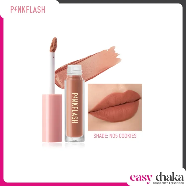 PINKFLASH Melting Matte Waterproof Lipcream - N05 Cookies (PF-L01)