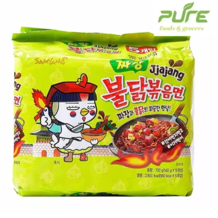 Jjajang Ramen 5Ps X 140gm - 700gm Korea