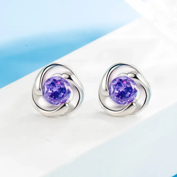 National tide three-leaf grass earrings female simple temperament cute earrings fashion personality hipster happiness lucky clover earrings