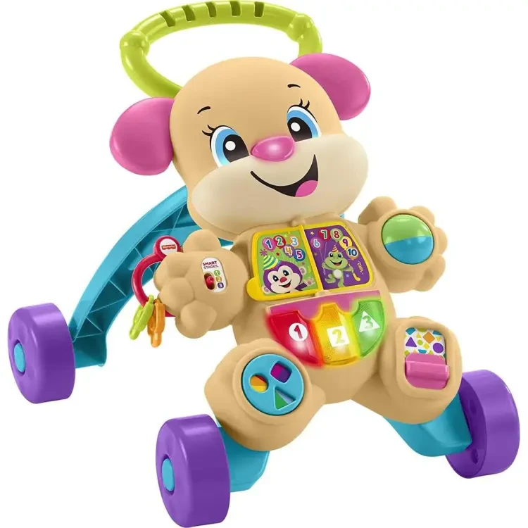 Fisher-Price Laugh & Learn Smart Stages Learn with Sis Walker, Musical Walking Toy for Babies and Toddlers Ages 6 to 36 Months