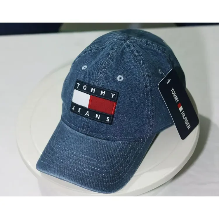 100% Export Blue Denim Cap for Men and Women