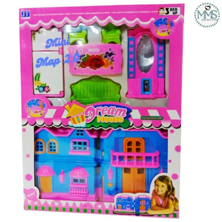 Colorful Toy House_ Dream House Toy_ Kids' Play Dream House For Kids_ Multicolor