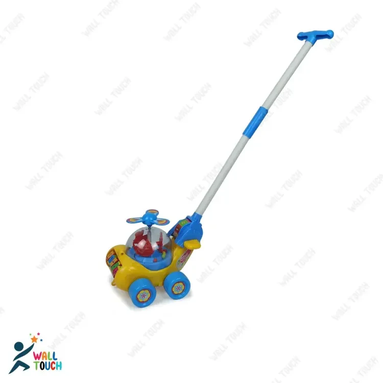 Lucky Push Toy Babies toy Funny Helicopter Push toy With Big Handle