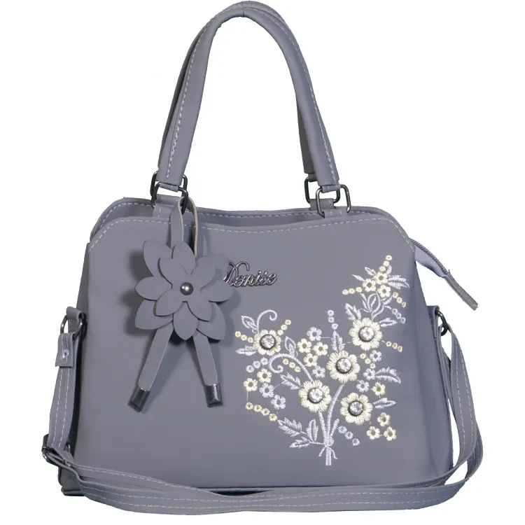 Flower Fashion Embroidered Handbag Shoulder Bag Women Leather Handbags Medium Shoulder Bags Top Handle Luxury Women Messenger Bag Famous Brands Female Tote Women Bolsa