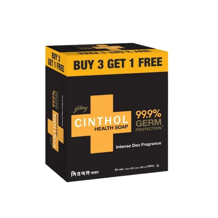 Cinthol Soap Health+ 100G ( Buy 3, Get 1 Free)