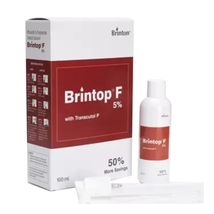 Brintop F 5% Minoxidil Hair Gain Treatment Serum with Trascutol P - 100ml