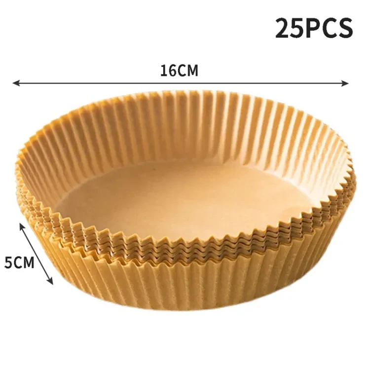50pcs Air Fryer Disposable Paper Liners Basket Non-Stick Oil-Proof Baking Paper BMD