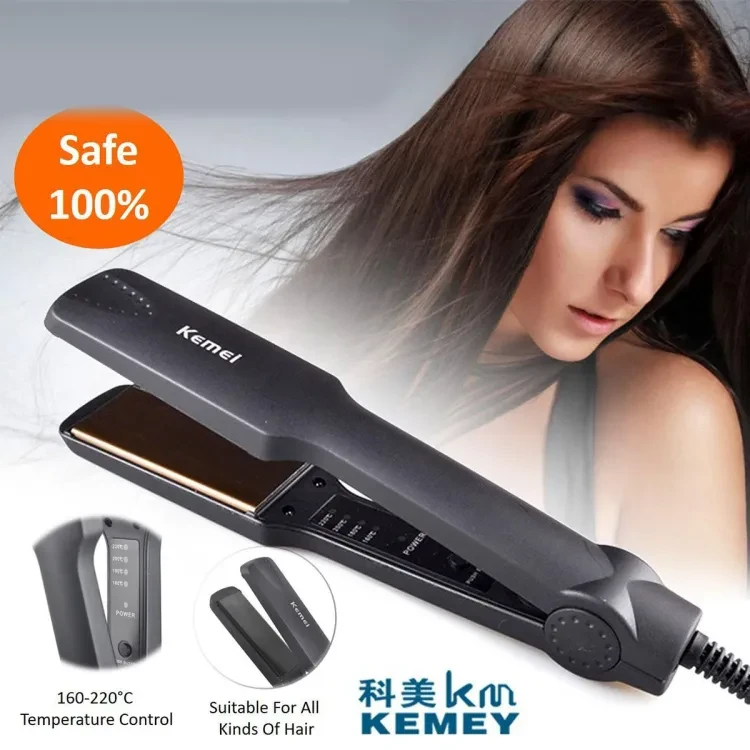 Kemei KM-329 Hair Straightener Black