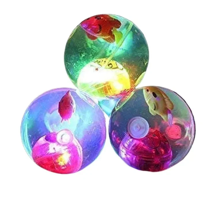 Led Light Flashing Luminous Ball/water Rubber Bouncing Ball for kids 1ps