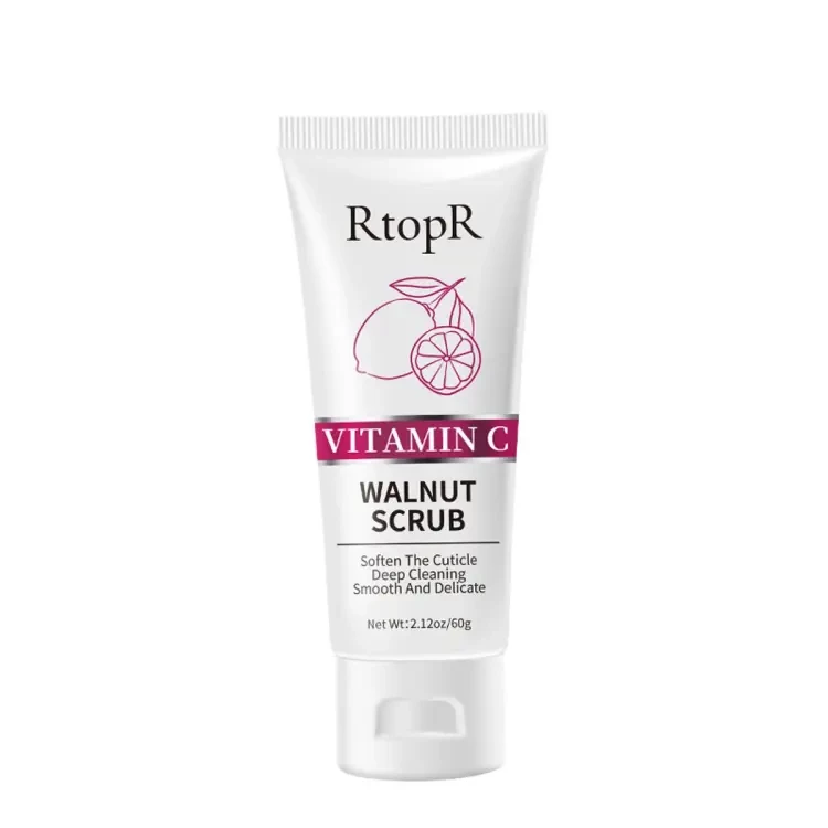 RtopR Body Scrub Dead Skin Removal Lightening Exfoliant With Walnut Vitamin c Bleaching Whipped Scrub/Exfoliating Scrub/Pimples Remover Effective/Bleaching Scrub 60g